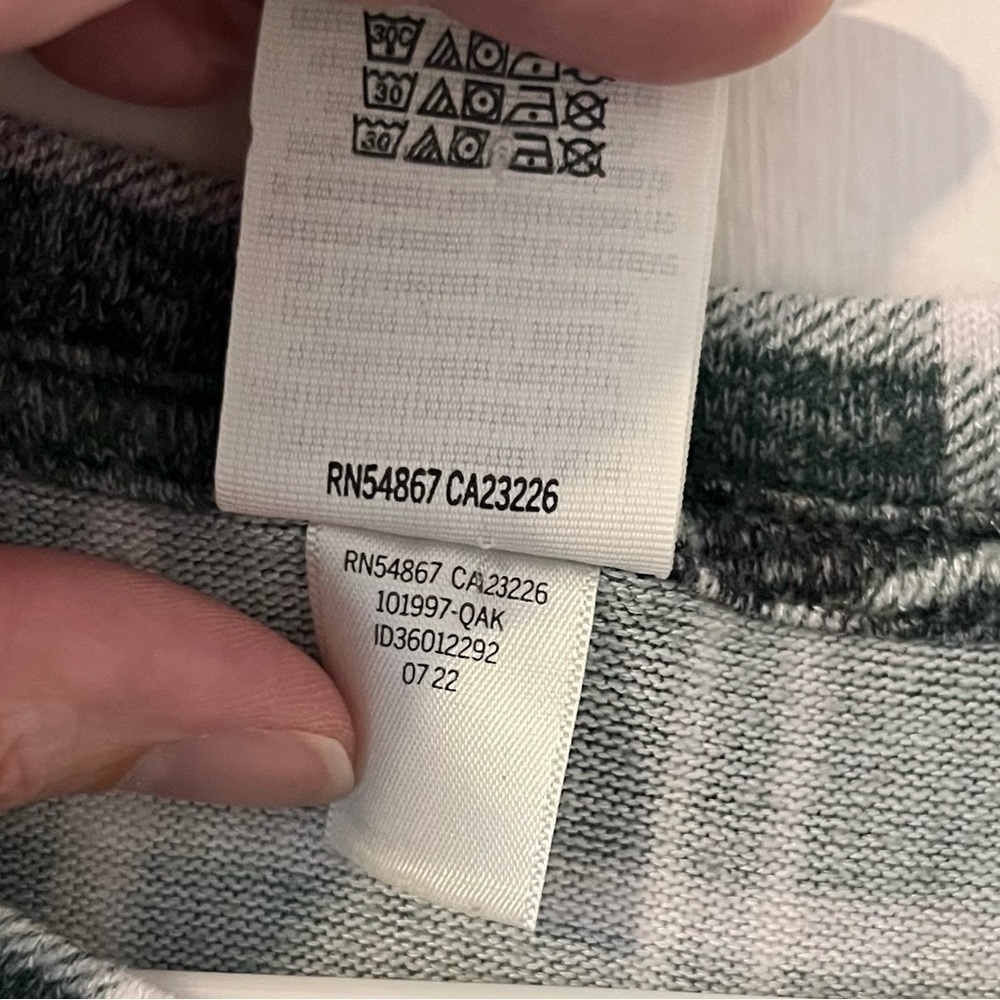 PINK Victoria’s Secret Flannel Night Shirt Oversized Plaid Green Cozy Small - Picture 4 of 9